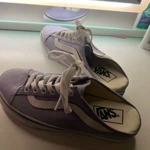 Purple vans slides